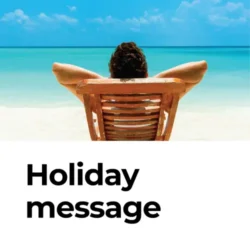 Holiday message plan