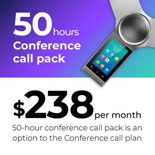 Conference Call Pack 50 Hours per month